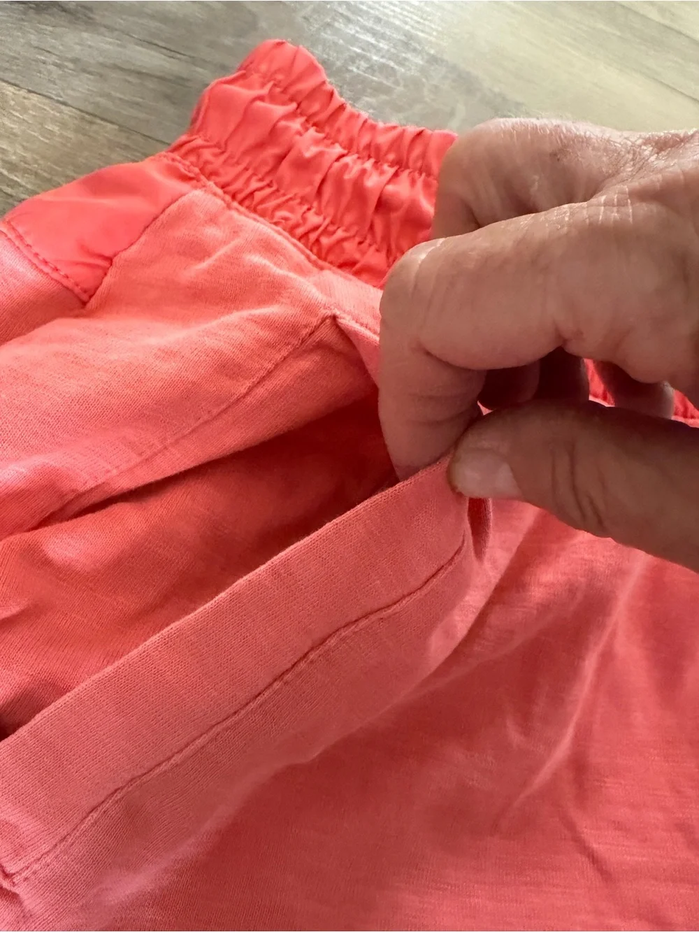 Nike Cargo Utility Shorts Men’s Small Coral Orange Cotton Drawstring